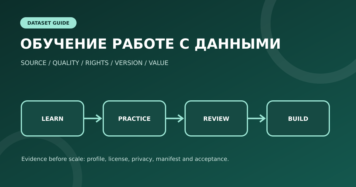 Курсы по данным и подготовке наборов